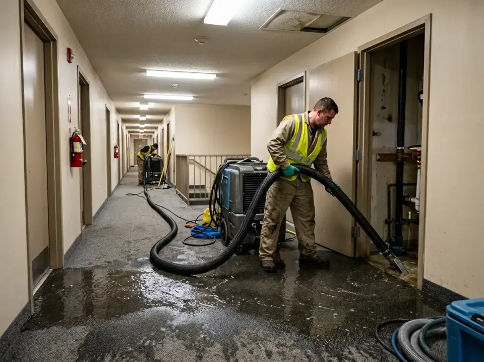 multi-unit-apartment-hallway-f-005 — frequently asked questions, Emergency Burst Pipe Water Extraction & Removal in Elmendor…